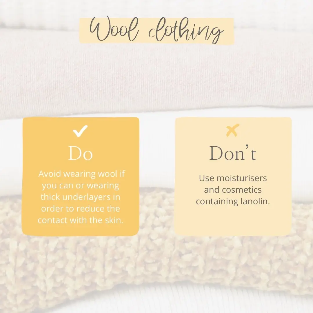 wool clothing allergy tips